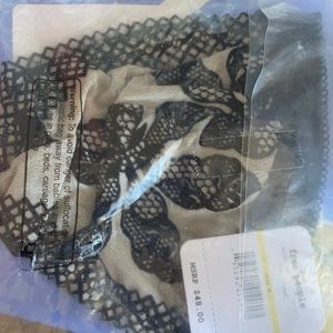 black combo free people bralette